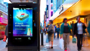 Bus shelter lcd display