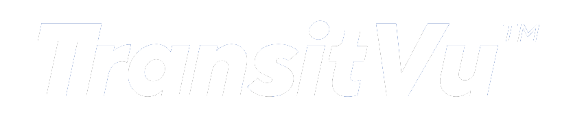 A thick white text that says 'TransitVu'