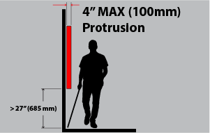 A silhouette of a man walking next to a wall