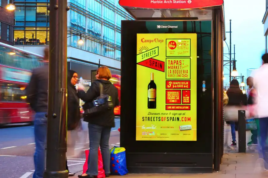 86″ London Bus Shelter Free Standing