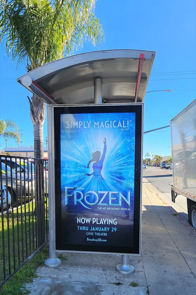 86″ San Diego Bus Shelter