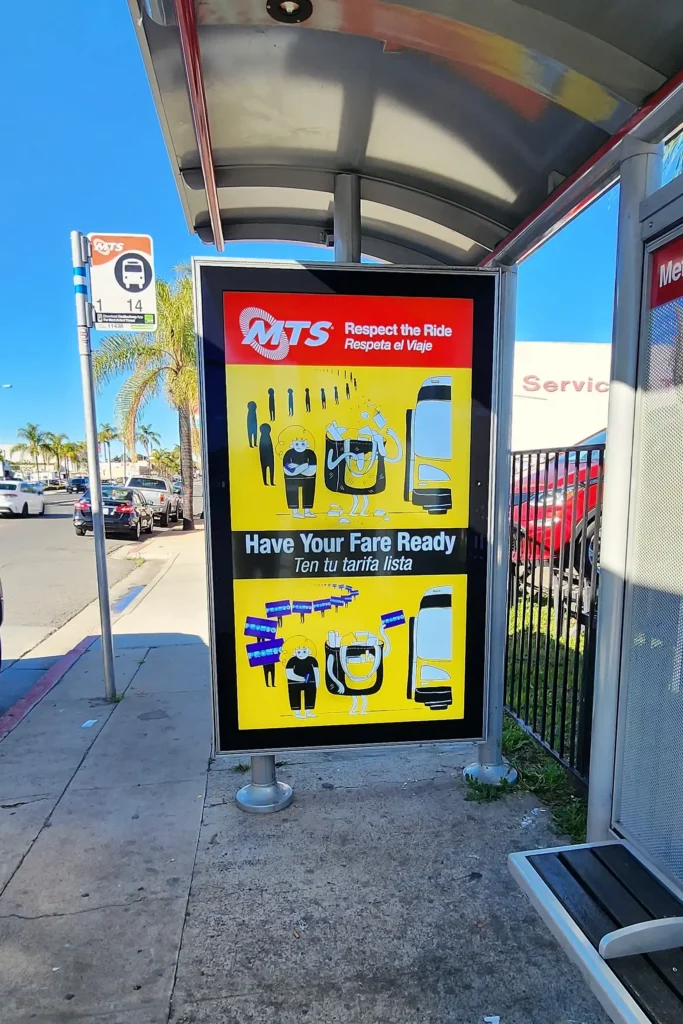 86″ San Diego California Street Furniture
