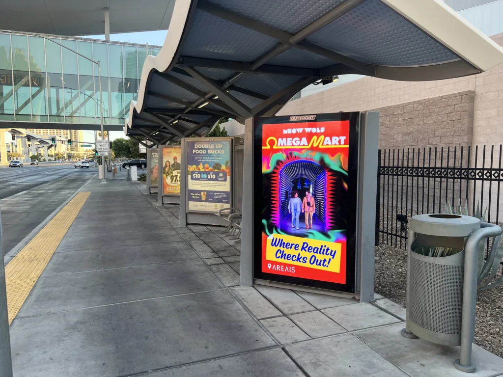 86″ Las Vegas Bus Shelter