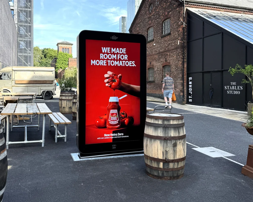 86″ Manchester UK Free Standing Totem